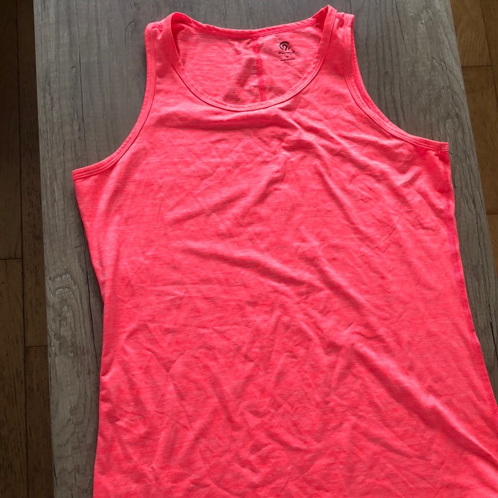 Neon orange sport tank